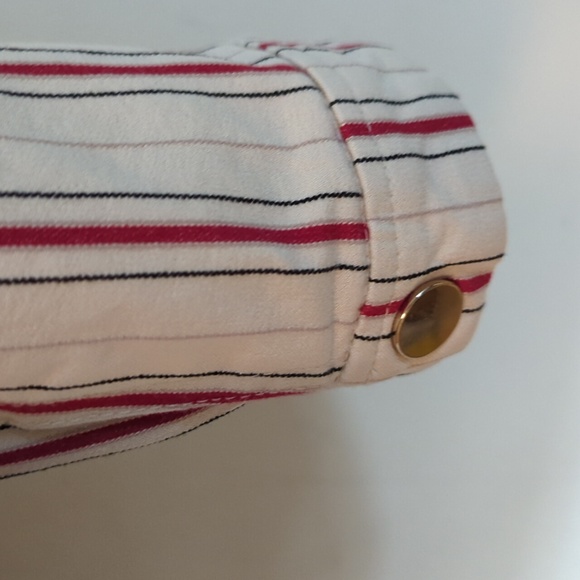 Chico's Striped Bi-Stretch Jacket - Picture 13 of 16